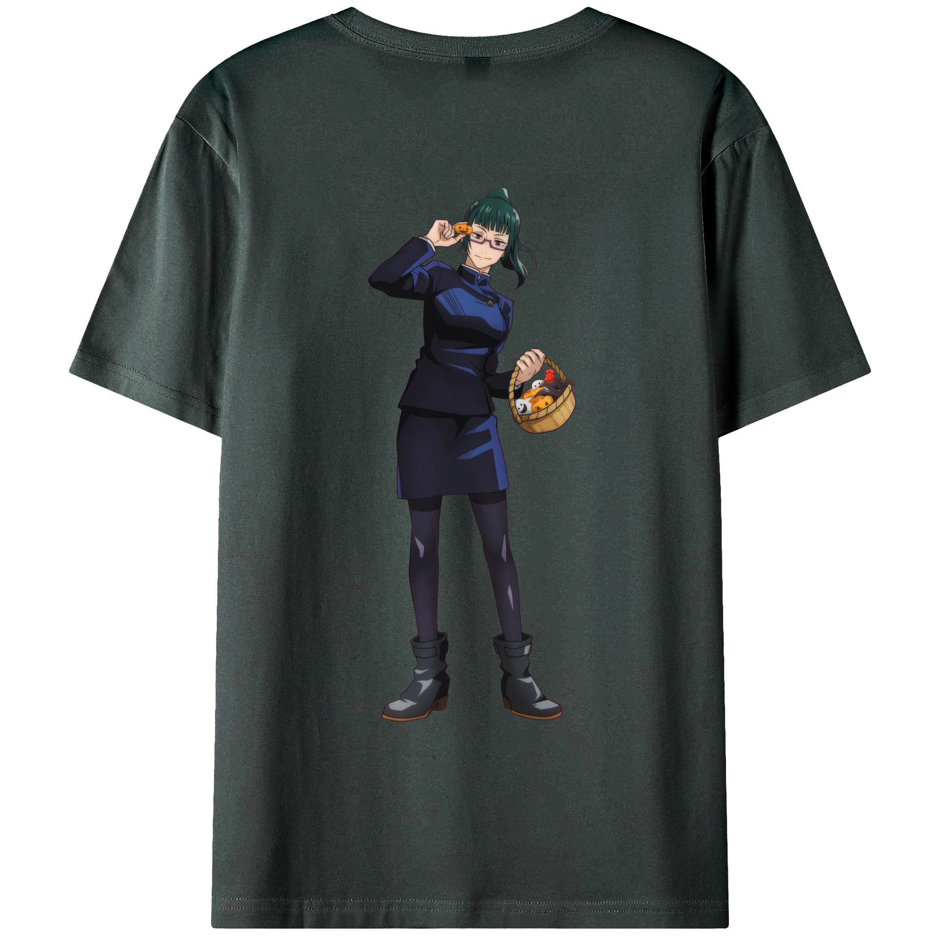 （画像用） 呪術廻戦 Jujutsu Kaisen 綿100％ メンズ半袖Tシャツ（バックプリント） 通気性